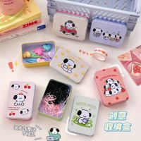 ❀۞﹍ Mini Metal Candy Storage Box with Lid Rectangular Container Portable Small Storage Container Kit Candy Pill Cases Jewelry Box