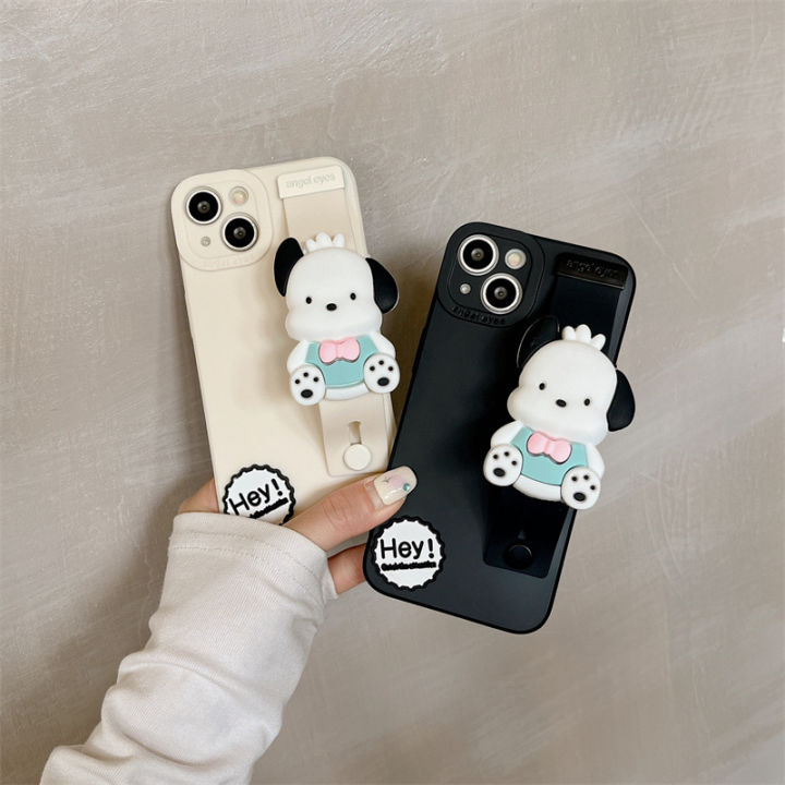 สายรัดข้อมือ-sanrio-เคสใส่โทรศัพท์-pochacco-สำหรับ-huawei-p50-p60-p40-lite-nova-11-10-pro-8-9-6-se-7i-8i-y61-y90-y70-5t-y6p-y7p-y9a-y7a-y9-prime-honor-x8-3d-น่ารัก-x7a-x9a