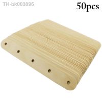 ✥✳ 50PCS Ice Pop Sticks DIY Safe Wooden Popsicle Sticks Ice Cream Sticks with Holes Length Wood Craft Ice Cream Sticks