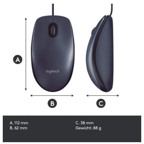 โปรแรงประจำเดือน-logitech-b100-optical-mouse-usb-เมาส์-black-ประกัน-3-ปี-ราคาถูก-ขายดี-เกมมิ่ง-สะดวก-อุปกรณ์อิเล็กทรอนิกส์