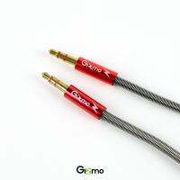 Gizmo  รุ่น GU-003 สีแดง AUX 3.5 Mm สายสัญญาณเสียงสเตอริโอ แจ็คต่อฟังเพลง​