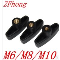 2pcs/lot M6 M8 M10 65 T type large hand adjusting nut / T Type Plastic Head Handle nuts Wood Plum Bolt