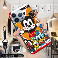 Volans เคสเคสสำหรับ Apple iPhone 15 Pro Max 15 15 Pro,เคสโทรศัพท์ดีไซน์เดซี่โดนัลด์เป็ดการ์ตูนมิกกี้เคสโทรศัพท์ป้องกัน TPU สำหรับผู้หญิงและเด็กชายซิลิโคนกันกระแทก