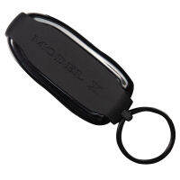 Key Fob ปกคลุมด้วยแหวนแบบพกพาปฏิบัติป้องกันรอยขีดข่วนป้องกันซิลิโคนอ่อนนุ่มตกแต่งรถกันฝุ่นสำหรับเทสลารุ่น3วินาที X