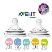 Núm ti silicone Philips Avent Natural cho bé