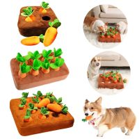 Plush Carrot Dog Toys Pet Vegetable Chew Toy Hide Food Pull Radish Improve Eating Habits Snuffle Mat Dog Interactive Games Toys Toys