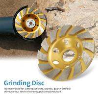 【ราคาถูกสุด】Yellow Diamond Segment Grinding Wheel Disc 6 Holes For Marble Concrete Stone GB