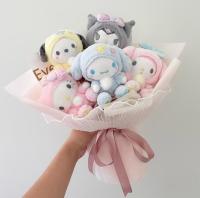 【YF】 Cartoon Plush Toys Kuromi Mymelody Plushie Small Pendant Soft Anime Doll Girl Child Gifts Bouquet