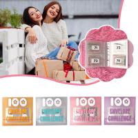 100 Envelope Cash Stuffing Savings Challenge Binder Large Capacity Binder Challenge Savings R5Q8