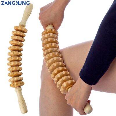 Lymphatic DrainageWood Stick Massage Tool Curved Designed Maderoterapia Colombiana MassagerTrigger