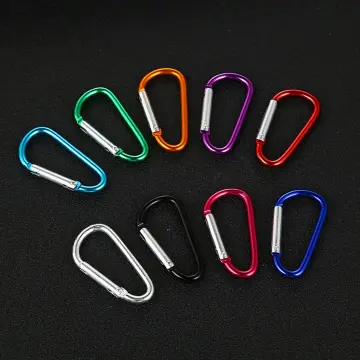 Mini Carabiner Clips Tiny Alloy Spring Snap Hook Keychain Clasps EDC Small  Hanging Buckle for Backpack