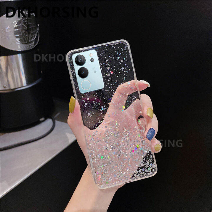 dkhorsing-เคสใส่โทรศัพท์หรูหราสำหรับ-vivo-v29-5g-ดาวแวววาวใหม่ซิลิโคนใสนิ่ม-tpu-เคสมือถือ-vivov29-5g-2023