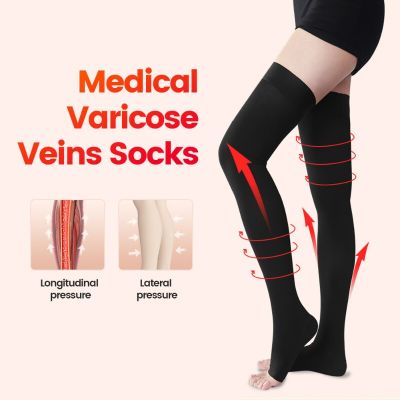Medical Compression 22-32mmHg Socks  Varicose Veins Socks Elastic Nursing Pressure Stockings Sleep Feet Varicose Vein Treatment