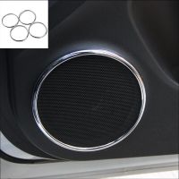 Car Accessories 4Pcs/Set ABS Chrome Trim Decoration Trim Speaker Ring Sticker Case For Chevrolet Cruze Sedan Hatchback 2013-2018