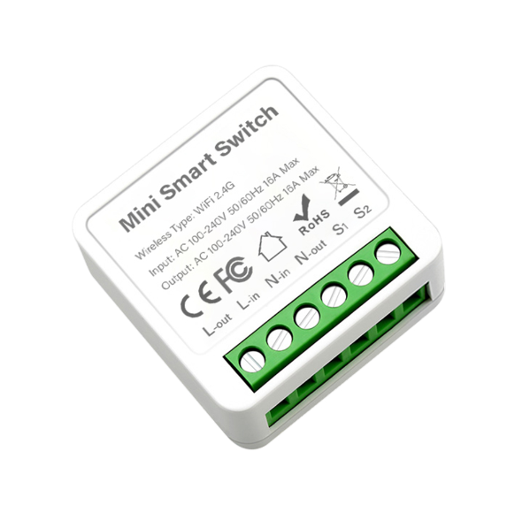 Smart WIFI Switch White Fits EU/UK Wall Switch Boxes Compatible With