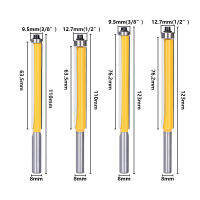 รุ่นใหม่ มีดตัดขอบไม้พร้อมแบริ่ง เครื่องตัดงานไม้ 8mm ที่จับ เครื่องมือกัดงานไม้ มีดตัดขอบ