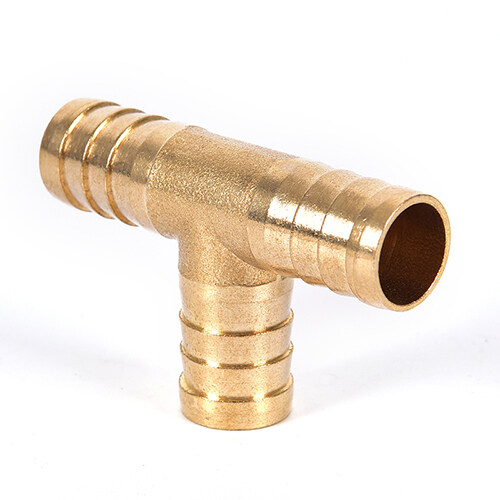 6mm x 10mm x 6mm Brass Hose Reducer Barb Fitting Tee T-Shaped 3 Way Barbed 3pcs 