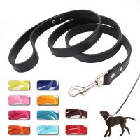 16 Colors Dog Leash Soild Color Leather Pet Walking Training Leads For Small Medium Large Dogs Cat In Collar And Harness 120cm Collars