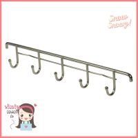 ราวแขวนสเตนเลส 35 ซม. 5 ตะขอหัวมน EKONO ST005STAINLESS STEEL KITCHEN RAIL 35CM WITH 5 HOOKS EKONO **มีบริการชำระเงินปลายทาง**