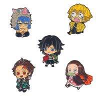 เข็มกลัดสังหารปีศาจ Kimetsu No Yaiba หมุดรูปการ์ตูนป้ายตกแต่งเสื้อผ้าของขวัญเครื่องประดับคอสเพลย์อะนิเมะขายส่ง20ชิ้น