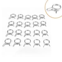 10Pcs/set Fuel Line Hose Clamp Universal 5mm-12mm Assortment Kit Pipe Clips Spring Clips Tube Spring Clips Motorcycle Scooter