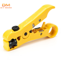 Diymore Universal Cutter Stripper สายไฟสำหรับแบนหรือรอบ Utp/stp RG-58/6/7/11 Wire Coax Coaxial Stripping เครื่องมือสามใบมีด