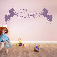 [COD] Unicorn Personalised Name Wall Stickers Hot Sale Decal Room Wallpaper Removable Mural SA313