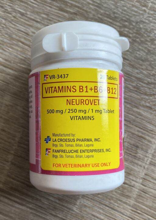 Neurovet Vitamin B Complex for Dogs and Cats (20 tablets) Lazada PH