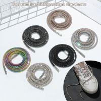 1PC Fashion Luxury Rhinestone ShoeLaces Diamond Shoe Lace Bright Strings Sneaker Laces Drawstring Cross Braiding Strap Accessory