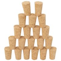 20Pcs/Lot Natural Wood Corks Wine Stopper Wood Bottle Stopper Cone Type Wine Bottle Corks Plug Sealing Cap Beer Bottle Corks