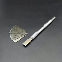 SAYTL Rubber Shovel Glue Knife Flat Metal Set UV Remover for Repair Tools