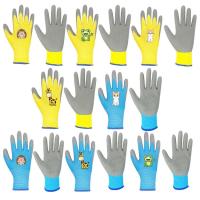 Gardening Gloves for Kids Latex Coated Garden Work Protective Gloves 4Pairs Multiple Sizes Soft Safety Anti-Slip Gardening Gloves well-suited