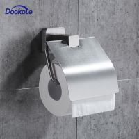 304 Stainless Steel Toilet Paper Holder Bathroom hardware Roll Paper Holders With Cover