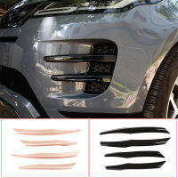 4ชิ้น ABS เคลือบเงาสีดำด้านหน้าไฟตัดหมอกแถบตัดปกสำหรับ Land Rover Range Rover Evoque L551 2019-2020อุปกรณ์เสริมในรถยนต์