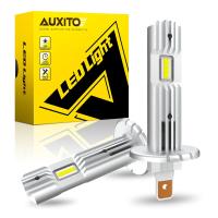 AUXITO 2Pcs 12000LM H1 LED Headlight Bulb H1 LED Canbus Car Head Fog Light Fanless Wireless Mini Size Auto Lamp 12V 6500K White Bulbs  LEDs  HIDs