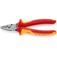 KNIPEX Crimping Pliers VDE - 180 mm คีมย้ำและปอกปลาย 180 มม. รุ่น 9778180