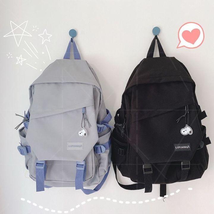 ready-stock-large-capacity-schoolbag-male-korean-version-harajuku-ulzzang-student-backpack-trendy-cool-ins-style-canvas-bag