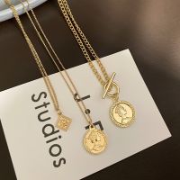 ∏﹍ Europe and the United States gold retro as personality personality hip-hop cold wind 925 silver collar bone chain necklace tide female current