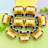 【YF】✙  10pcs New School Bus Silicone Beads Jewelry Making Bulk Pacifier Chain Necklace Accessories Food Grade Baby