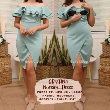 Nursing shop dress lazada