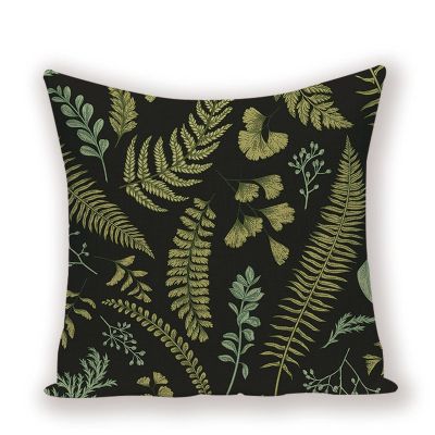 Tropical Jungle Home Decorative Cushions for Sofa Plant Flower Cushion Cover Green Spring Pillow Covers High Quality Pillow Case