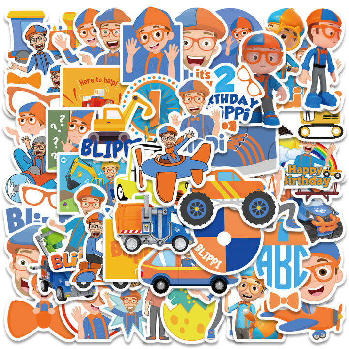 10/50PCS Cartoon BLiPPi Stickers Children Anime Decals For Laptop