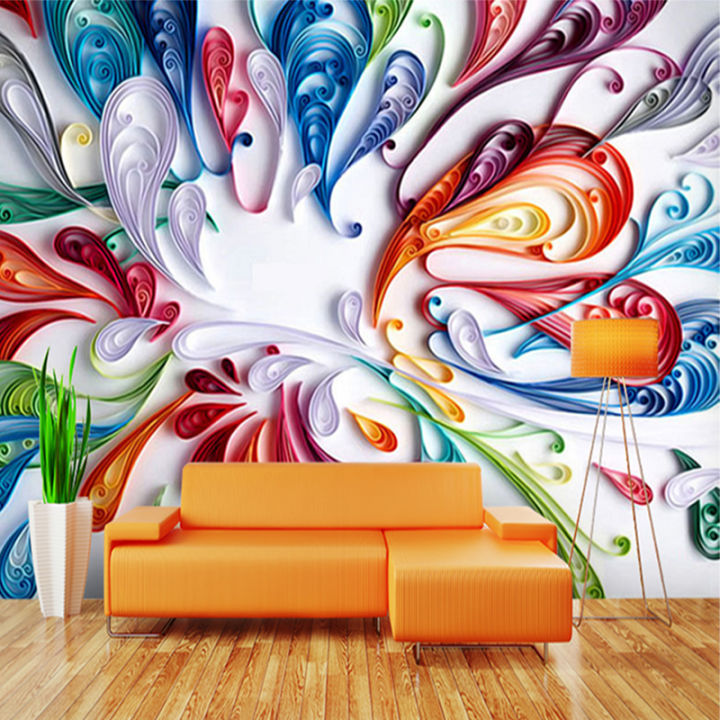 hot-custom-3d-mural-wallpaper-for-wall-modern-art-creative-colorful-floral-abstract-line-painting-wall-paper-for-living-room-bedroom