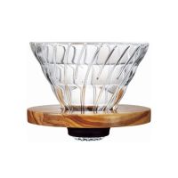 ?โปรเฟี้ยวจัด? Hario V60 Glass Dripper olive wood เก็บเงินปลายทาง