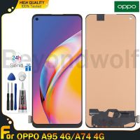 Beyondwolf หน้าจอ TFT สำหรับ Oppo A95 4G A74 4G จอแสดงผล LCD + กระจกกันรอยดิจิตอลหน้าจอสัมผัส A95แทนการประกอบสำหรับ4G A74 4G LCD