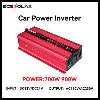 Power Inverter DC 12V 24VTo AC 220V 110V 700W 900W แบบพกพา Converter อินเวอร์เตอร์พลังงานแสงอาทิตย์สำหรับ Home Full Power รถอินเวอร์เตอร์