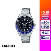 CASIO นาฬิกาข้อมือ CASIO รุ่น MDV-10D-1A2VDF วัสดุสเตนเลสสตีล สีดำ&amp;สีน้ำเงิน