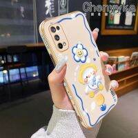 เคส Chenyyka สำหรับ Realme X7 X7 Pro 4G X7 Pro 5G ลายการ์ตูนยิ้มเป็ดเคลือบดีไซน์ใหม่ด้านข้างเคสโทรศัพท์ซิลิโคนฝาปิดเลนส์เต็มกล้องป้องกันกล่องกันกระแทกเคสนิ่ม