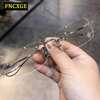 FNCXGE แว่นตาป้องกันแสงสีฟ้า แว่นสายตาสั้น ค่าสายตา -0° ถึง -600 °  สไตล์เกาหลี สําหรับผู้หญิง และผู้ชาย