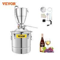 VEVOR สแตนเลสเครื่องกลั่นแอลกอฮอล์น้ำ30L แบบ DIY อุปกรณ์แสงจันทร์สำหรับวิญญาณเบียร์ไวน์วิสกี้ยังคงชุดโฮมบรูว์อยู่